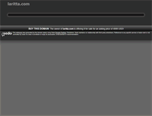 Tablet Screenshot of laritta.com